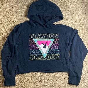 Playboy Cropped Hoodie